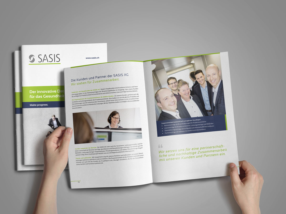 Corporate Publishing für die SASIS AG